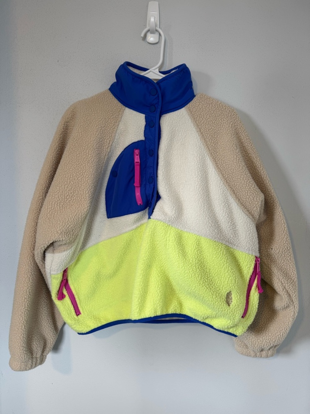 Free People Movement Hit The Slopes Colorblock Pullover Size Small